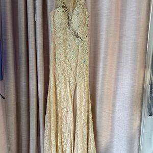 Elegant Lace Evening Gown